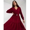 Bordo spalvos suknelė