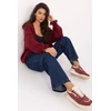 Bordo spalvos susegamas megztinis Rue Paris