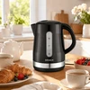 BROCK WK 9904 BK elektrinis virdulys 1,7 l, juodas/pilkas