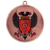 Bronzinis medalis su 50 mm vieta emblemai – plieno medalis su „LuxorJet“ spalvota spauda
