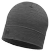 BUFF MERINO LIGHTWEIGHT BEANIE SOLID Pilkas vieno dydžio kepurėlė Standartinė