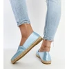 Caithlin mėlynos blizgios platforminės espadrilės