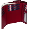 CALANDRA Portfel skórzany Damski Canaletto bordo premium krokodyl RFID