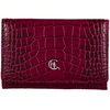 CALANDRA Portfel skórzany Damski Canaletto bordo premium krokodyl RFID