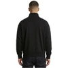 Calvin Klein džemperis su užtrauktuku, gobtuvu ir logotipu juodas - LZ04RE285G-UB1