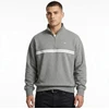 Calvin Klein užsegamas flisinis džemperis su gobtuvu ir logotipu papuošta juostele, pilkas (Pilkas Heather) - LZ04RE285G-P7E