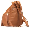 Camel spalvos natūralios odos kuprinė Let`s Go Boho Gregorio