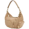 Camelowa skórzana torebka na ramię Michael Kors 35S6G0WS8S