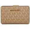 Camelowy portfel damski Michael Kors 35S6GTVF8B su brelokiem
