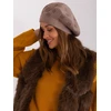 Kepurė Cap-AT-CZ-2318.26-tamsiai smėlio spalvos