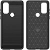 Hurtel Carbon dėklas skirtas Motorola Moto G Play 2022, juodas