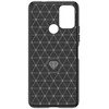 Hurtel Carbon silikoninis dėklas skirtas Nokia C22 – juodos spalvos
