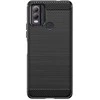 Hurtel Carbon silikoninis dėklas skirtas Nokia C22 – juodos spalvos