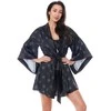 Chalatas Aster Robe Juodos spalvos