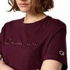 Champion moteriški marškinėliai trumpomis rankovėmis, bordo spalvos 118382 RS522