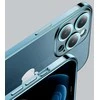 Chery veidrodinis dėklas, skirtas iPhone 13 Pro , metalinis rėmelis, sidabrinės spalvos (JR-BP908 sidabrinis)