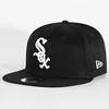 Čikagos "New Era" "Sox" Madinga Juoda Sportinė "Full-Cap" Kepuraitė