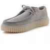 Clarks Torhill Lo 26182810 Šviesiai pilkas zomšas