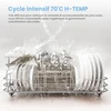 COMFEE kompaktinė laisvai pastatoma indaplovė 6 komplektams, 47 dB, KWH-TD602E-W-FR