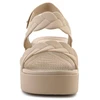 "Crocs Brooklyn Woven Low Wedge W" 209977-212 sandalai