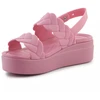 "Crocs Brooklyn Woven Low Wedge W" 209977-6XX sandalai