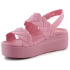 "Crocs Brooklyn Woven Low Wedge W" 209977-6XX sandalai