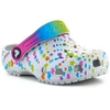 CROCS CLASSIC DISCO DANCE PARTY CLOG T SHIMMER/MULTI FLOPS 208096-0ZT