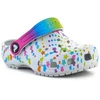 CROCS CLASSIC DISCO DANCE PARTY CLOG T SHIMMER/MULTI FLOPS 208096-0ZT