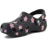 CROCS CLASSIC FLOWER CLOG K Juodas vaikiškos klumpės, 212670-001