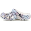 CROCS CLASSIC TIE DYE CLOG CHALK/MULTI 211937-0PZ