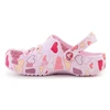 CROCS CLASSIC VDAY CLOG KIDS Rožinis MILK/HEARTS 209754-7CI vaikiški klumpės