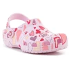 CROCS CLASSIC VDAY CLOG KIDS Rožinis MILK/HEARTS 209754-7CI vaikiški klumpės