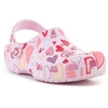 CROCS CLASSIC VDAY CLOG KIDS Rožinis MILK/HEARTS 209754-7CI vaikiški klumpės