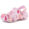 CROCS CLASSIC VDAY CLOG KIDS Rožinis MILK/HEARTS 209754-7CI vaikiški klumpės