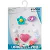 Crocs Jibbitz™ madingų papuošalų 5 vienetų rinkinys, smeigtukai 10009877