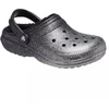 Crocs Klasikiniai klumpių tipo šlepetės su blizgučių pamušalu Sidabrinis - 205842-067