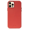 Crong Essential Cover - Leather dėklas skirtas Apple iPhone 12 / Apple iPhone 12 Pro Raudona
