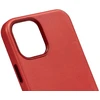 Crong Essential Cover - Leather dėklas skirtas Apple iPhone 12 / Apple iPhone 12 Pro Raudona