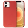 Crong Essential Cover - Leather dėklas skirtas Apple iPhone 12 / Apple iPhone 12 Pro Raudona