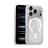 Crong Hybrid Matte Magnetic baltas dėklas iPhone 17 Pro