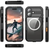 Crong Seal Cover vandeniui atsparus dėklas iPhone 17, juodas
