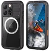Crong Seal Cover vandeniui atsparus dėklas iPhone 16 Pro, juodas