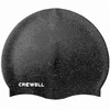 Crowell Recycling Perlės Silikoninė Plaukimo Kepuraitė, Juoda, Sk. 1