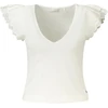 Damski T-shirt Guess Jeans su dekoltem w serek