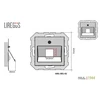 Dangtelis EPSILON, TV/HDMI/USB/S-Video/RCA lizdo, baltas, be rėmelio