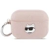 Dėklas ausinėms AirPods Pro 3 rožinės spalvos Karl Lagerfeld