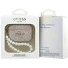 Guess PU 4G Classic Logo Pearl Strap dėklas skirtas Apple AirPods Pro 3 rožinės spalvos