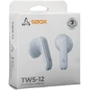 Dėklas Belaidės į ausį įdedamos Bluetooth ausinės Sbox EB-TWS12 Baltas