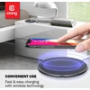 Dėklas Crong Qi Fast belaidis įkroviklis su Aliuminio & Armorplate housing 15W baltos spalvos