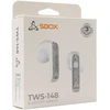 Dėklas Bluetooth ausinės į ausį Sbox EB-TWS148, baltos